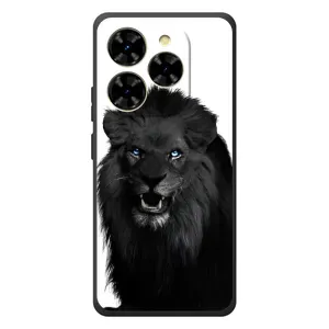 Чехлы с картинками животных Blackview Shark 9 (Черный ЛЕВ)