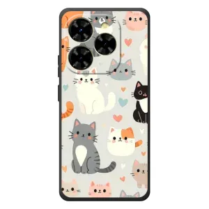 Чехол с принтом «Коллаж котов» для Blackview Shark 9