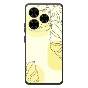 Силиконовый чехол с принтом в цветах на Blackview Shark 9