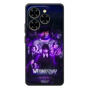 Чехол с дизайном Венздей 2 на Blackview Shark 9 (Фиолетовая магия Уэнздей)