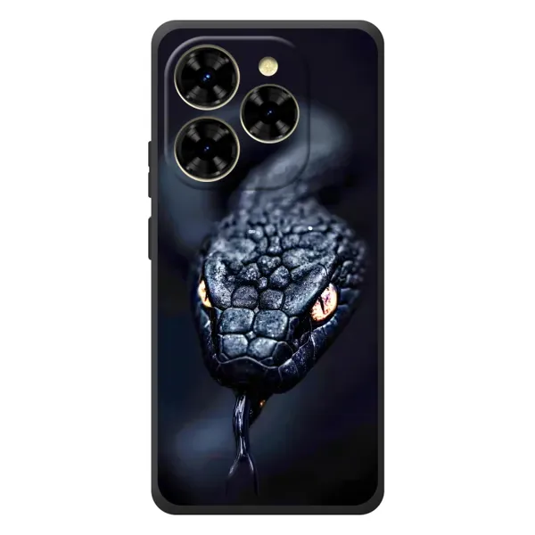 Чехол с принтом «Черная змея» для Blackview Shark 9