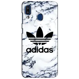 Чохли Адидас для Samsung Galaxy a20 2019 (A205F) (AlphaPrint) (Адідас на мраморі)