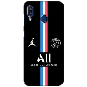 Чохли PSG для Samsung Galaxy a20 2019 (A205F) (AlphaPrint) (футболка ПСЖ)