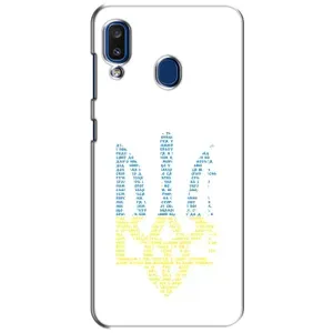 Чохли для Samsung Galaxy a20 2019 (A205F) Укр. Символіка (AlphaPrint) (Герб з букв)