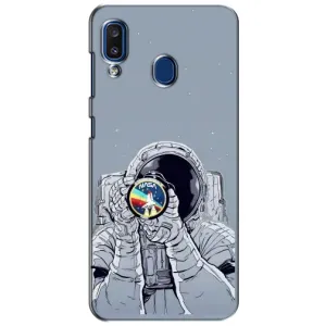 Чохол NASA для Samsung Galaxy a20 2019 (A205F) (AlphaPrint) (Космонавт фото)