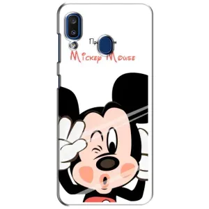 Эксклюзивный чехол для Samsung Galaxy a20 2019 (A205F) (AlphaPrint - Мультяшные) (Маус Микки)