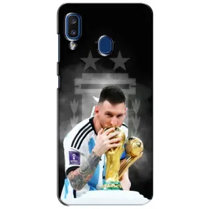 Чехлы для Samsung Galaxy a20 2019 (A205F) (Leo чемпион) (AlphaPrint) (Месси Чемпион)