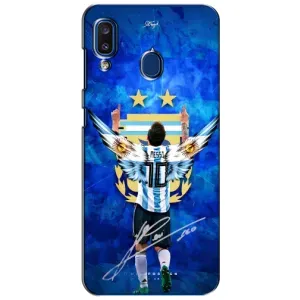 Чехлы для Samsung Galaxy a20 2019 (A205F) (Leo чемпион) (AlphaPrint) (Месси сборная)