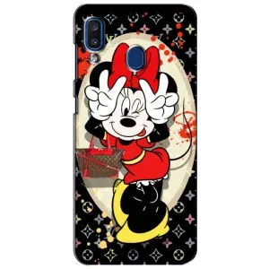 Чехол Disney Mouse Samsung Galaxy a20 2019 (A205F) (PREMIUMPrint) (Минни peace)