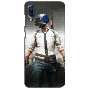 Чехол PUBG для Самсунг А20 (2019) (AlphaPrint)
