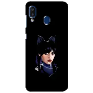 Чохли Венсдей на Samsung Galaxy a20 2019 (A205F) Уенсдей (AlphaPrint) (серйозна Венздей)