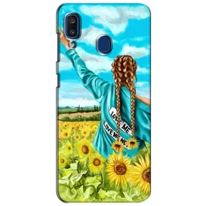 Чохол для Патріота України Samsung Galaxy a20 2019 (A205F) - (AlphaPrint) (Україночка)