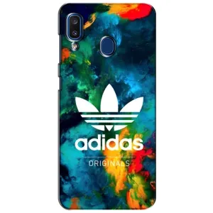 Чохли Адидас для Samsung Galaxy a20 2019 (A205F) (AlphaPrint) (Яскравий Адідас)