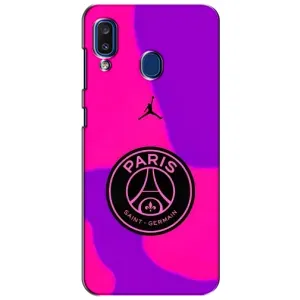 Чохли PSG для Samsung Galaxy a20 2019 (A205F) (AlphaPrint) (яскравий ПСЖ)