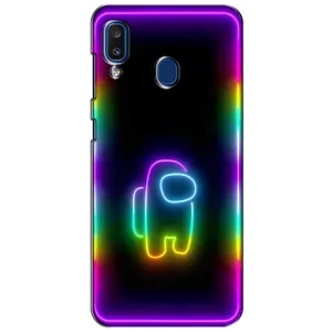 Чехол Амонг Ас для Samsung Galaxy a20 2019 (A205F) (AlphaPrint) (Яркий скин)