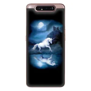 Чехол для Самсунг Галакси A80 2019 ( А805Ф ) - (Единорожки - Новинки) (AlphaPrint) (Единорог)