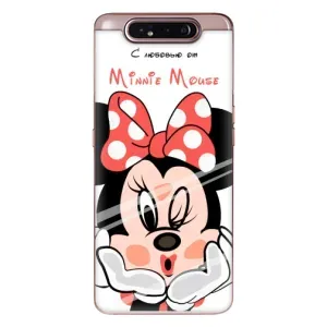 Эксклюзивный чехол для Samsung Galaxy a80 2019 ( A805F ) (AlphaPrint - Мультяшные) (Маус Минни)