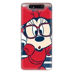 Эксклюзивный чехол для Samsung Galaxy a80 2019 ( A805F ) (AlphaPrint - Мультяшные) (Маус в очках)