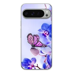 Чохли з квітами для Google Pixel 10 Pro XL (VPrint) (Метелик на квітах)