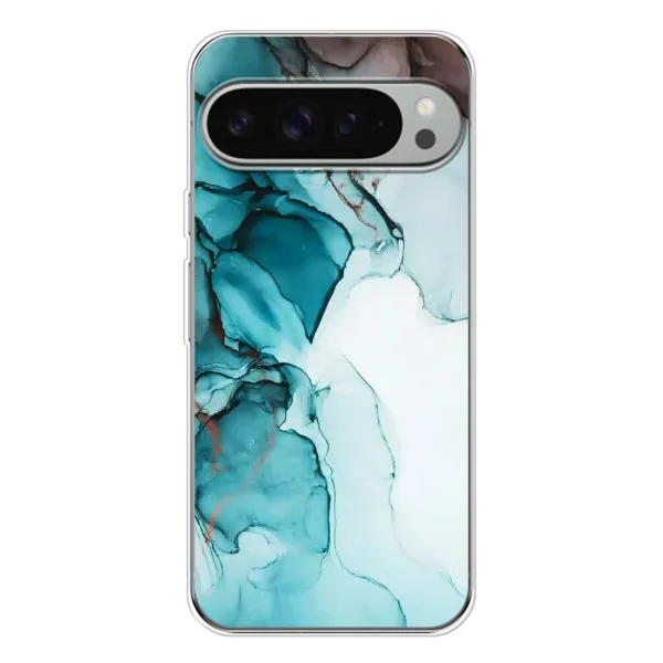 Чехол с принтом «Бирюзовый мрамор» для Google Pixel 10 Pro XL