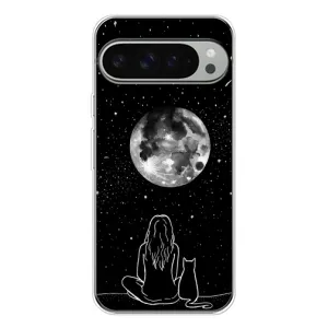 Чехол с принтом «Девушка с котом» для Google Pixel 10 Pro XL