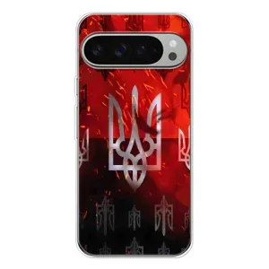 Украинские Чехлы для Google Pixel 10 Pro XL с картинкой УПА (AlphaPrint) (ГЕРБ УПА)