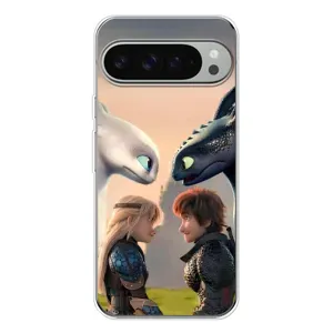 Чехол как приручить дракона на Google Pixel 10 Pro XL (Иккинг и Астрид)