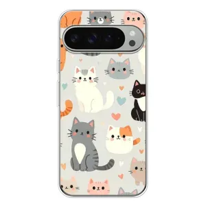 Чехол с принтом «Коллаж котов» для Google Pixel 10 Pro XL