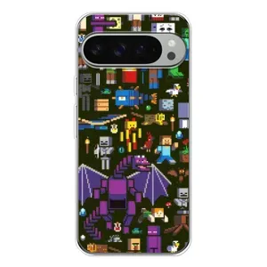 Чохол Майнкрафт на Google Pixel 10 Pro XL (AlphaPrint) Minecraft (Колаж Майнкрафт)