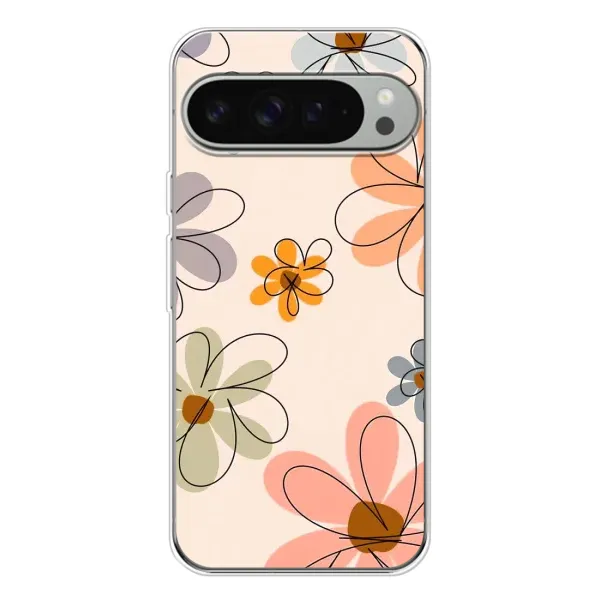 Чохол з принтом «Кольорові квіти» для Google Pixel 10 Pro XL