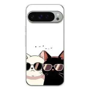 Чехол с принтом «Коты в очках» для Google Pixel 10 Pro XL