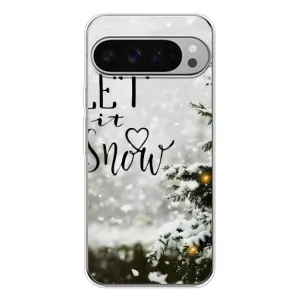 Новорічні, Святкові Чохли для Google Pixel 10 Pro XL - 2024 год (Let it snow)