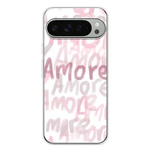 Чохол з розовим принтом для Google Pixel 10 Pro XL (Аморе любов)
