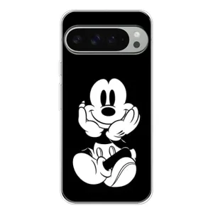 Эксклюзивный чехол для Google Pixel 10 Pro XL (AlphaPrint - Мультяшные) (Микки на черном)
