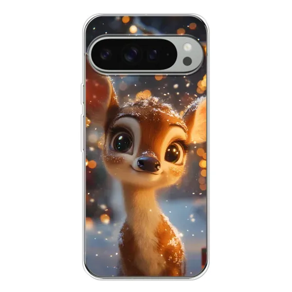 Чохол з принтом «Оленятко серед гірлянд» для Google Pixel 10 Pro XL