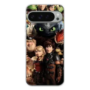 Чехол как приручить дракона на Google Pixel 10 Pro XL (Персонажи дракона)