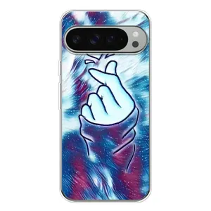 Чехол с принтом для Google Pixel 10 Pro XL (AlphaPrint - Знак сердечка)