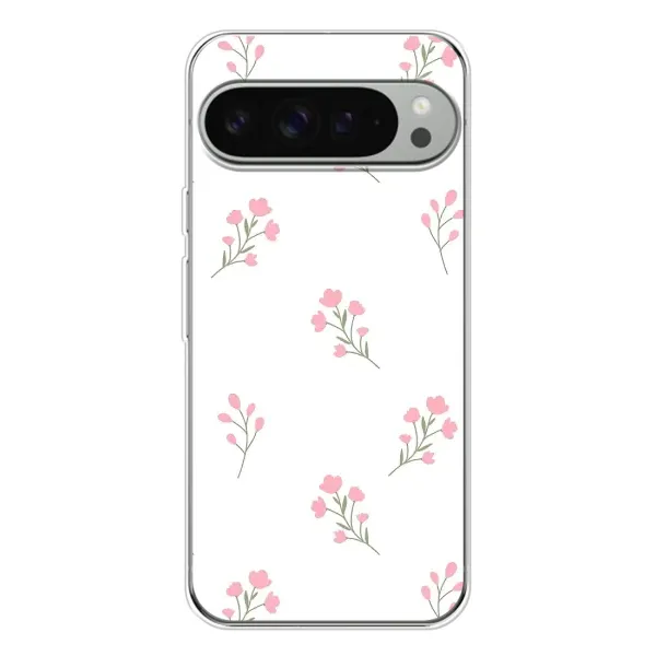 Чохол з принтом «Рожеві квіти» для Google Pixel 10 Pro XL