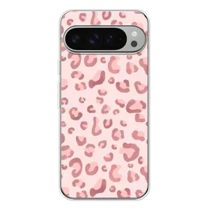 Чохол з розовим принтом для Google Pixel 10 Pro XL (Рожевий леопард)