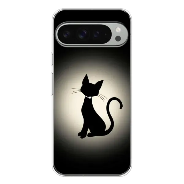Чехол с принтом «Силуэт котика» для Google Pixel 10 Pro XL