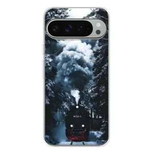 Новорічні, Святкові Чохли для Google Pixel 10 Pro XL - 2024 год (Зимовий потяг)