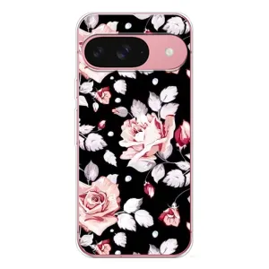 Чохли з квітами для Google Pixel 10 Pro (VPrint) (Квіти на чорному)