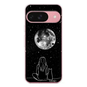 Чохол з принтом «Дівчина з котом» для Google Pixel 10 Pro