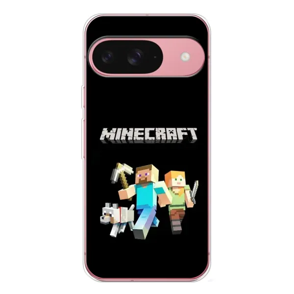 Чехол с принтом «герои Minecraft» для Google Pixel 10 Pro