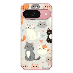 Чохол з принтом «Колаж котів» для Google Pixel 10 Pro
