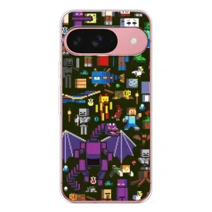 Чохол Майнкрафт на Google Pixel 10 Pro (AlphaPrint) Minecraft (Колаж Майнкрафт)