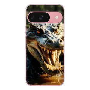 Чехол с принтом «Опасный крокодил» для Google Pixel 10 Pro