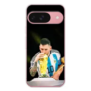 Чехлы для Google Pixel 10 Pro (Leo чемпион) (AlphaPrint) (Кубок Месси)