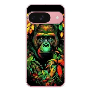 Чохол з принтом «Мавпа в квітах» для Google Pixel 10 Pro