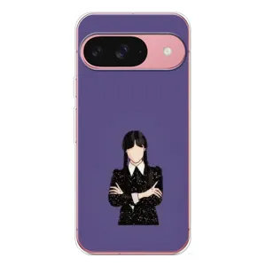 Чохли Венсдей на Google Pixel 10 Pro Уенсдей (AlphaPrint) (Венздей у чорному)